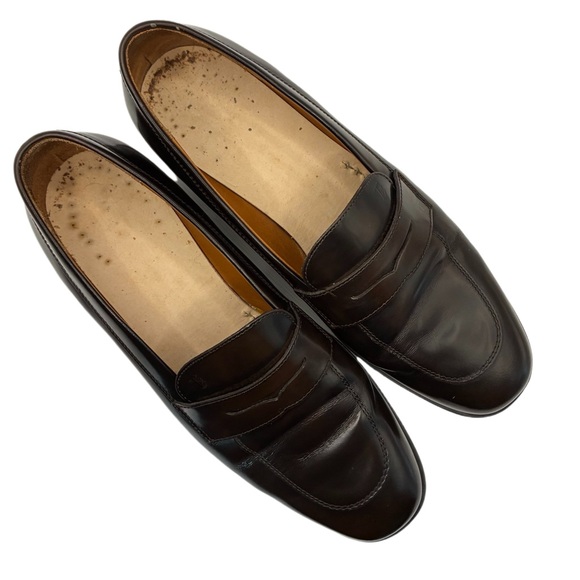 TOD’S Women's Chocolate Brown Patent Leather Penny Loafers US 9 - Picture 2 of 10